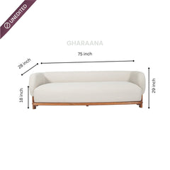 Forum Custom Wooden Upholstered Sofa - Sofas - Gharaana