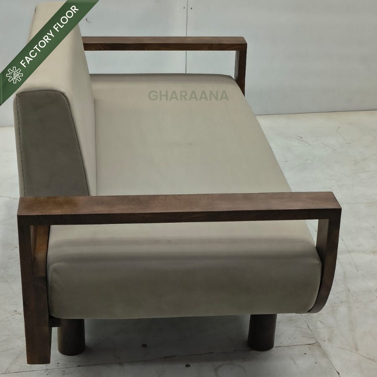 Century Custom Wooden Upholstered Sofa - Sofas - Gharaana