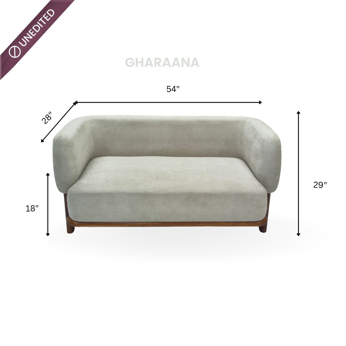 Forum Custom Wooden Upholstered Sofa - Sofas - Gharaana
