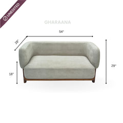 Forum Custom Wooden Upholstered Sofa - Sofas - Gharaana
