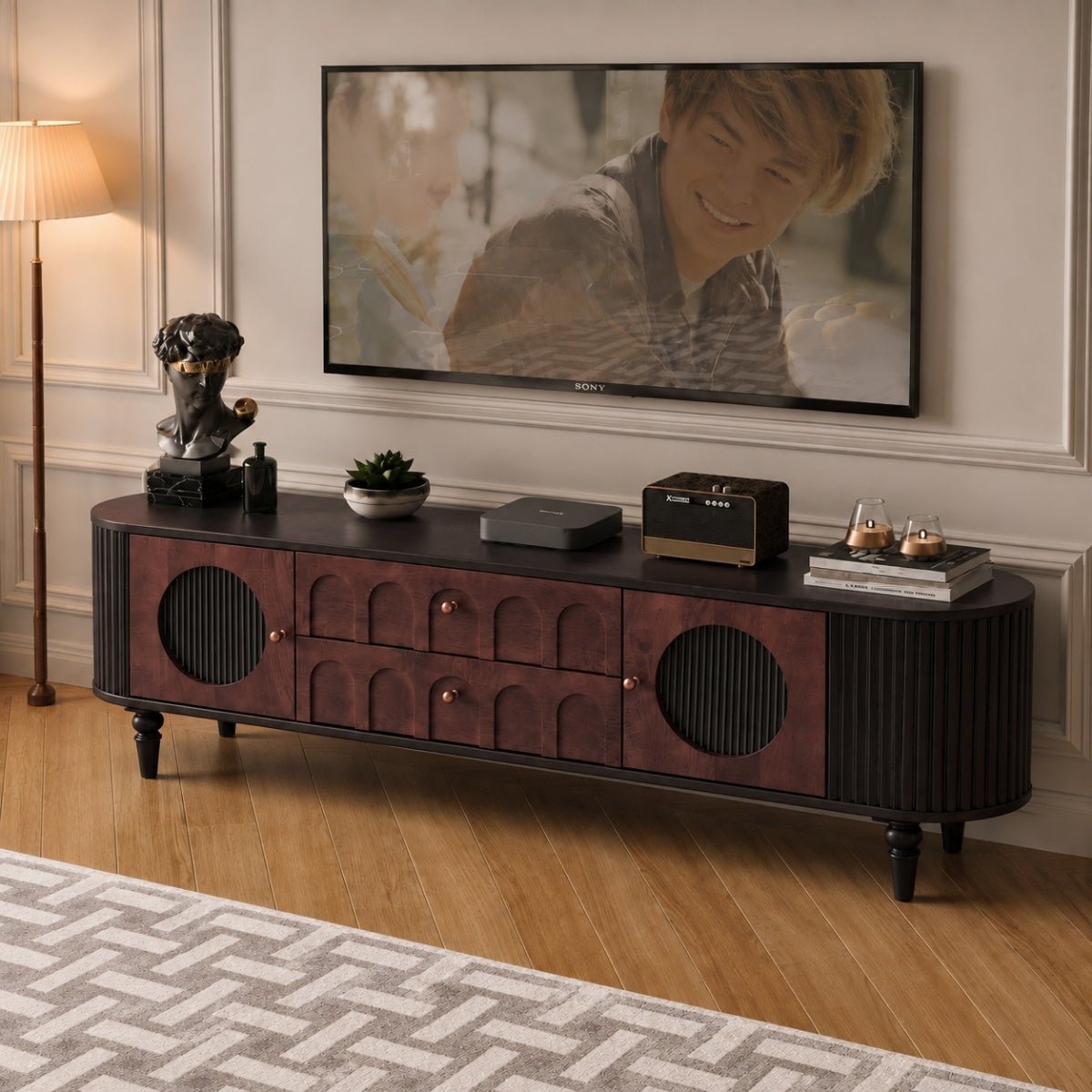 Zen Wooden 6FT TV Console - Entertainment Centers & TV Stands - Gharaana