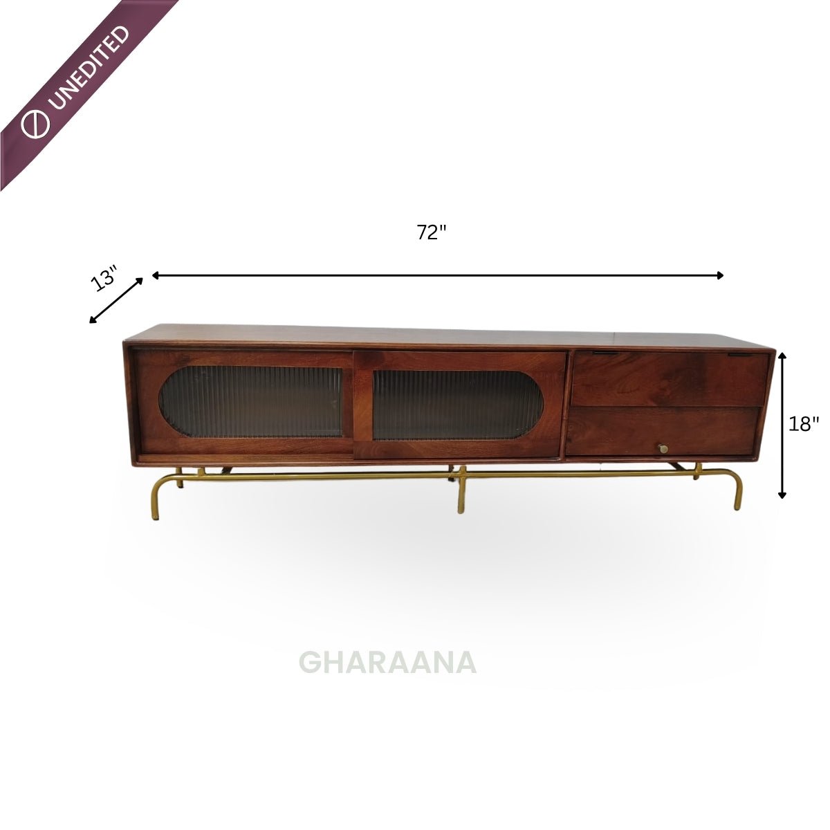 Lara Wooden 6FT TV Console - Entertainment Centers & TV Stands - Gharaana