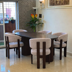 Terry Wooden Dining Table Set - Dining Set - Gharaana