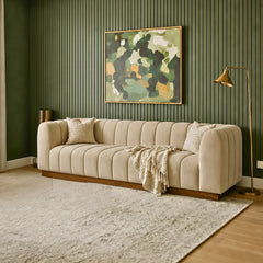Willow Wooden Upholstered Sofa