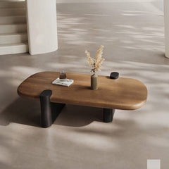Rooted Modern Solid Wood Center Table - Centre Tables - Gharaana