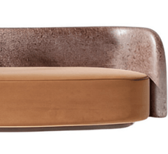 Gharaana Armchairs Cleo Wooden Plush 2-Seater Sofa
