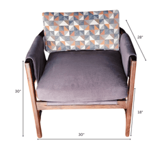 Gharaana Armchairs Kram Plush Armchair