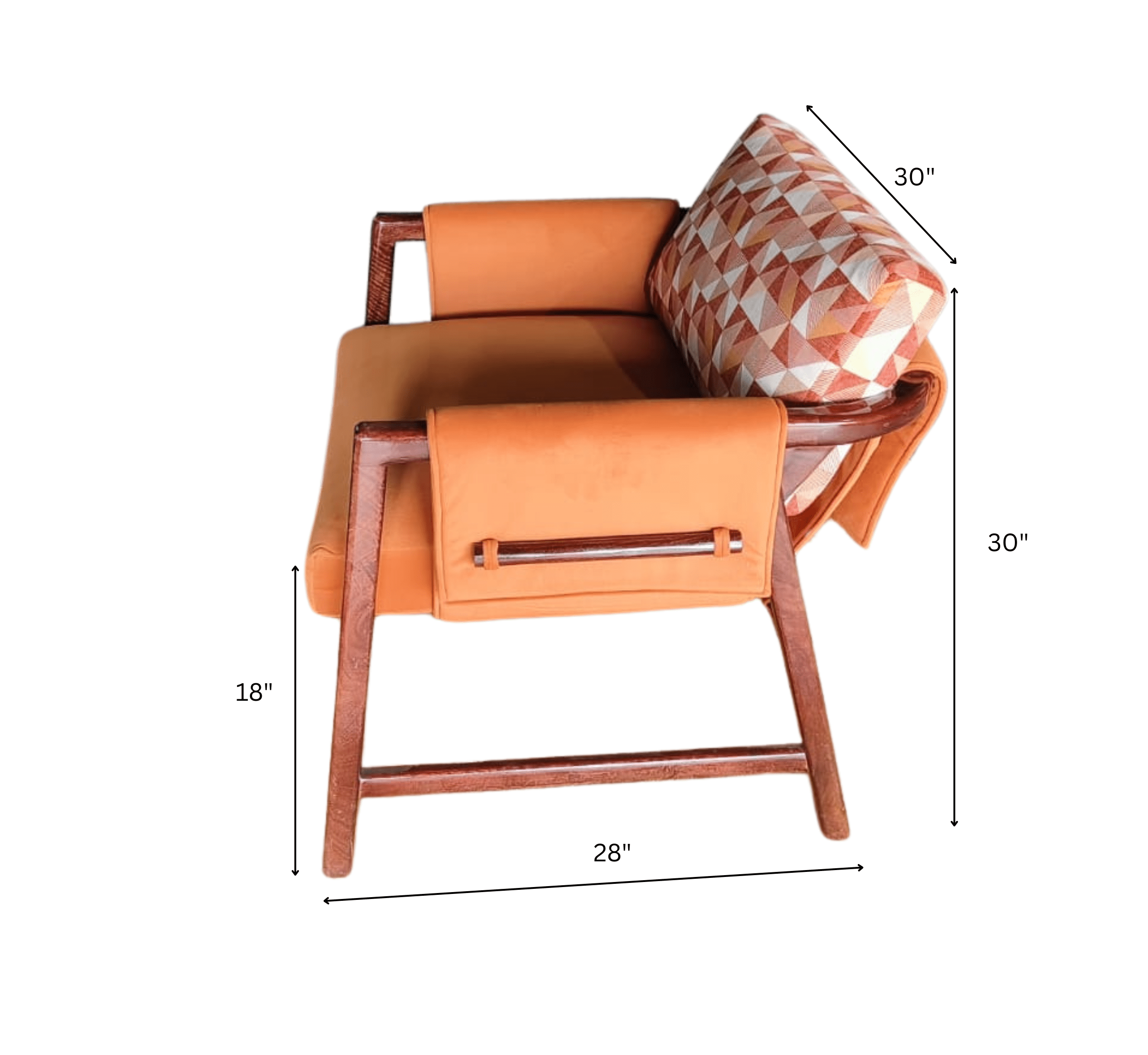 Gharaana Armchairs Kram Plush Armchair