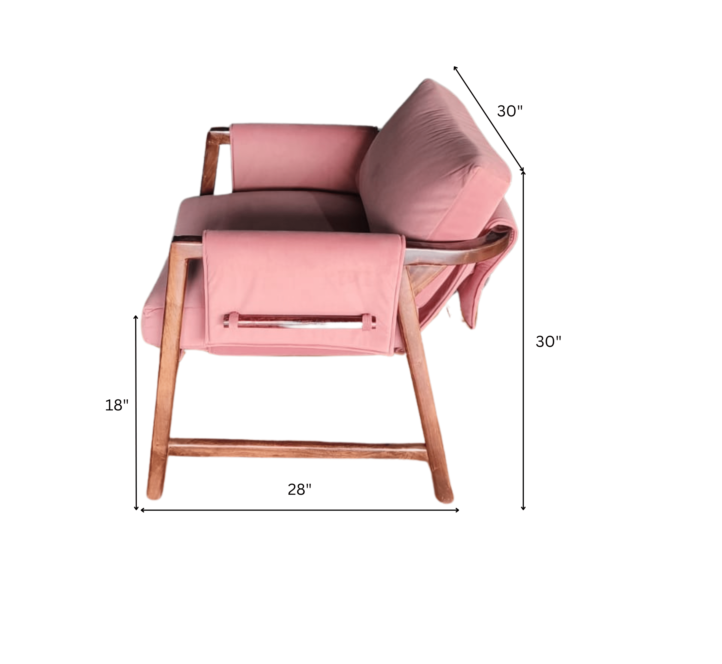 Gharaana Armchairs Kram Plush Armchair