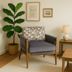 Gharaana Armchairs Kram Plush Armchair