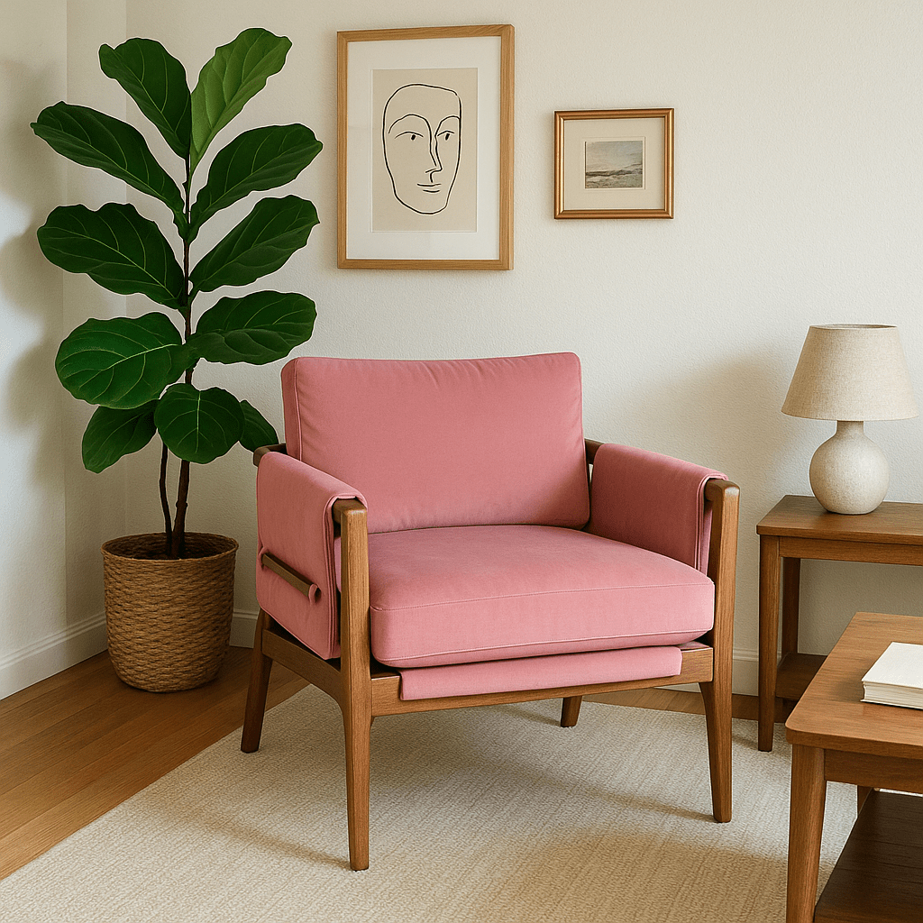 Gharaana Armchairs Kram Plush Armchair