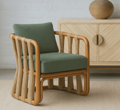 Gharaana Armchairs Mac & Morgan Plush Armchair