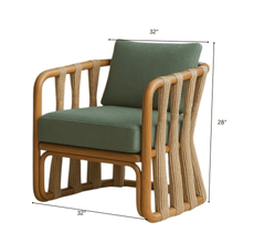 Gharaana Armchairs Mac & Morgan Plush Armchair