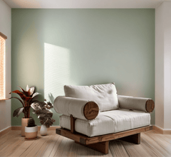 Gharaana Armchairs Swiss Wooden Plush Armchair