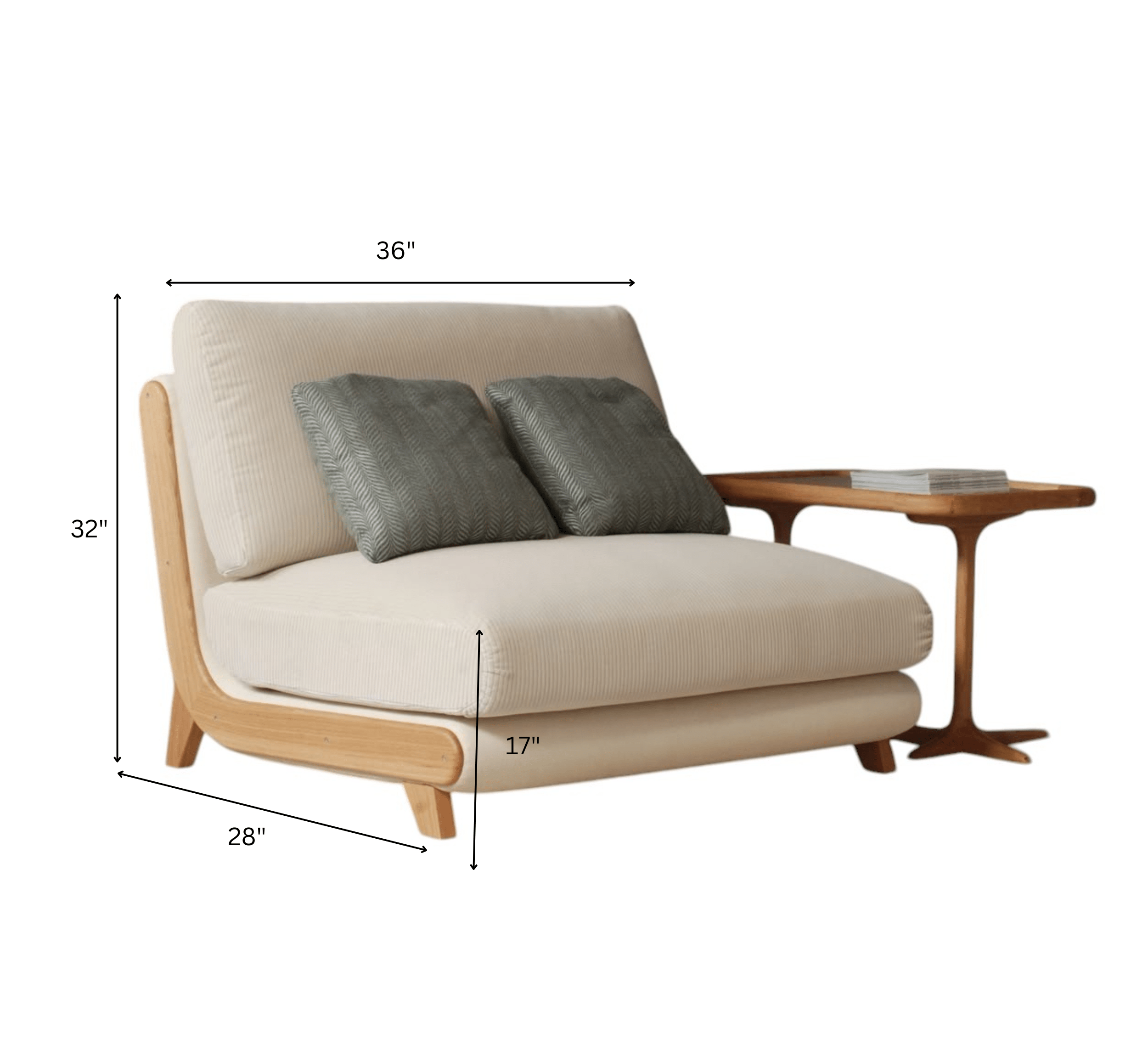 Gharaana Armchairs Varna XL Upholstered Armchair
