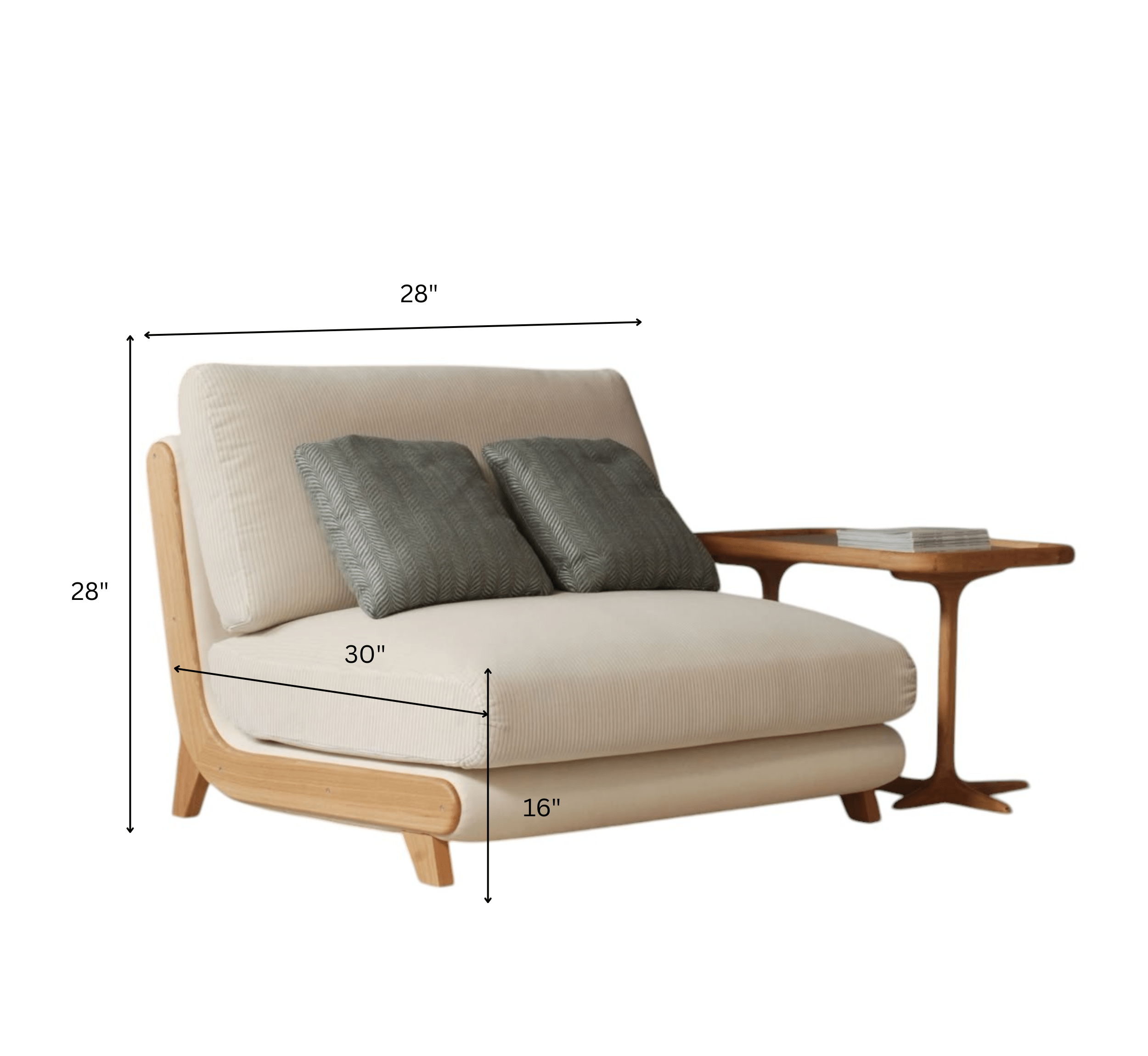 Gharaana Armchairs Varna XL Upholstered Armchair
