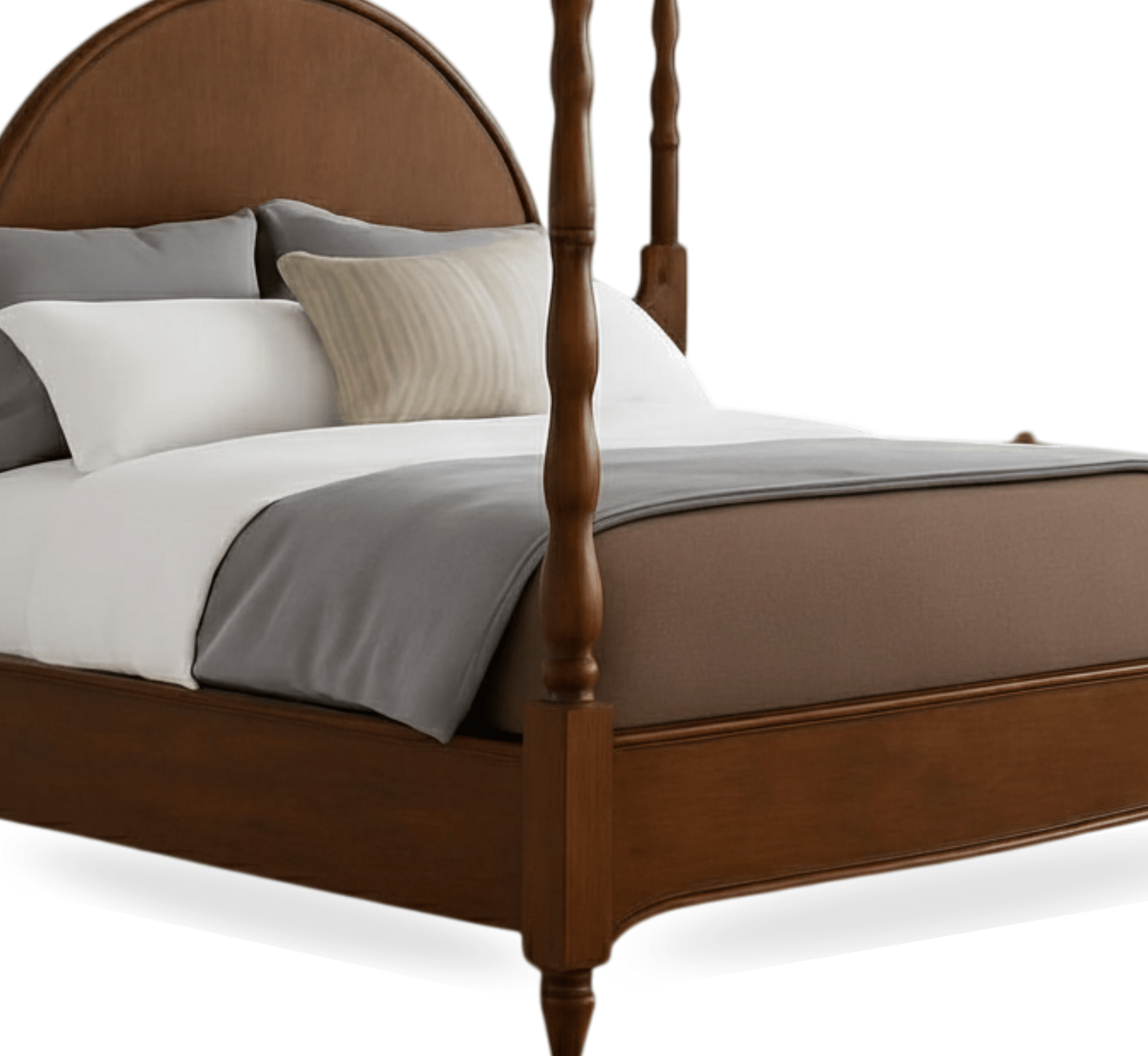 Gharaana Beds Anaya 100% Solid Wood Poster Bed
