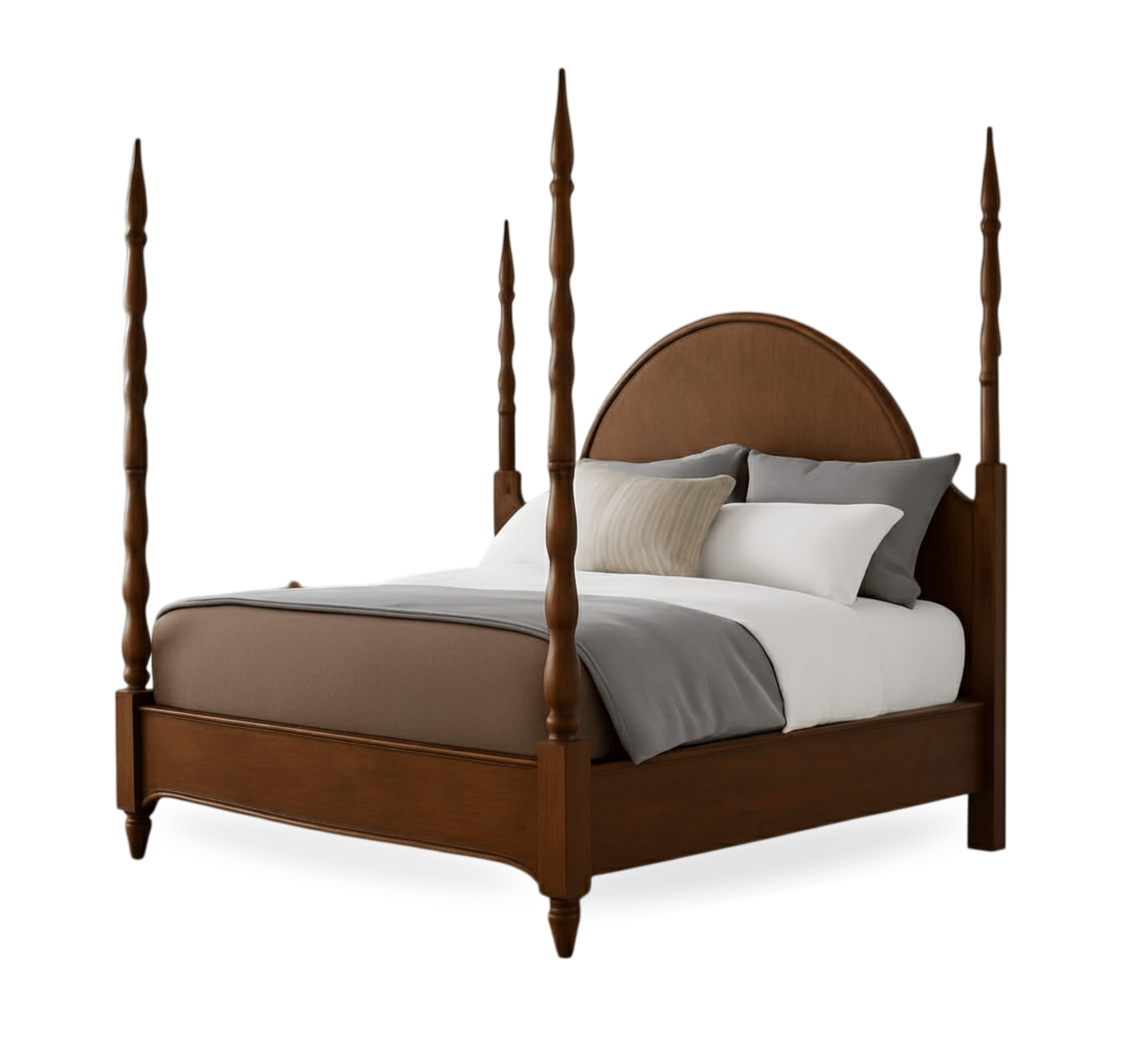 Gharaana Beds Anaya 100% Solid Wood Poster Bed