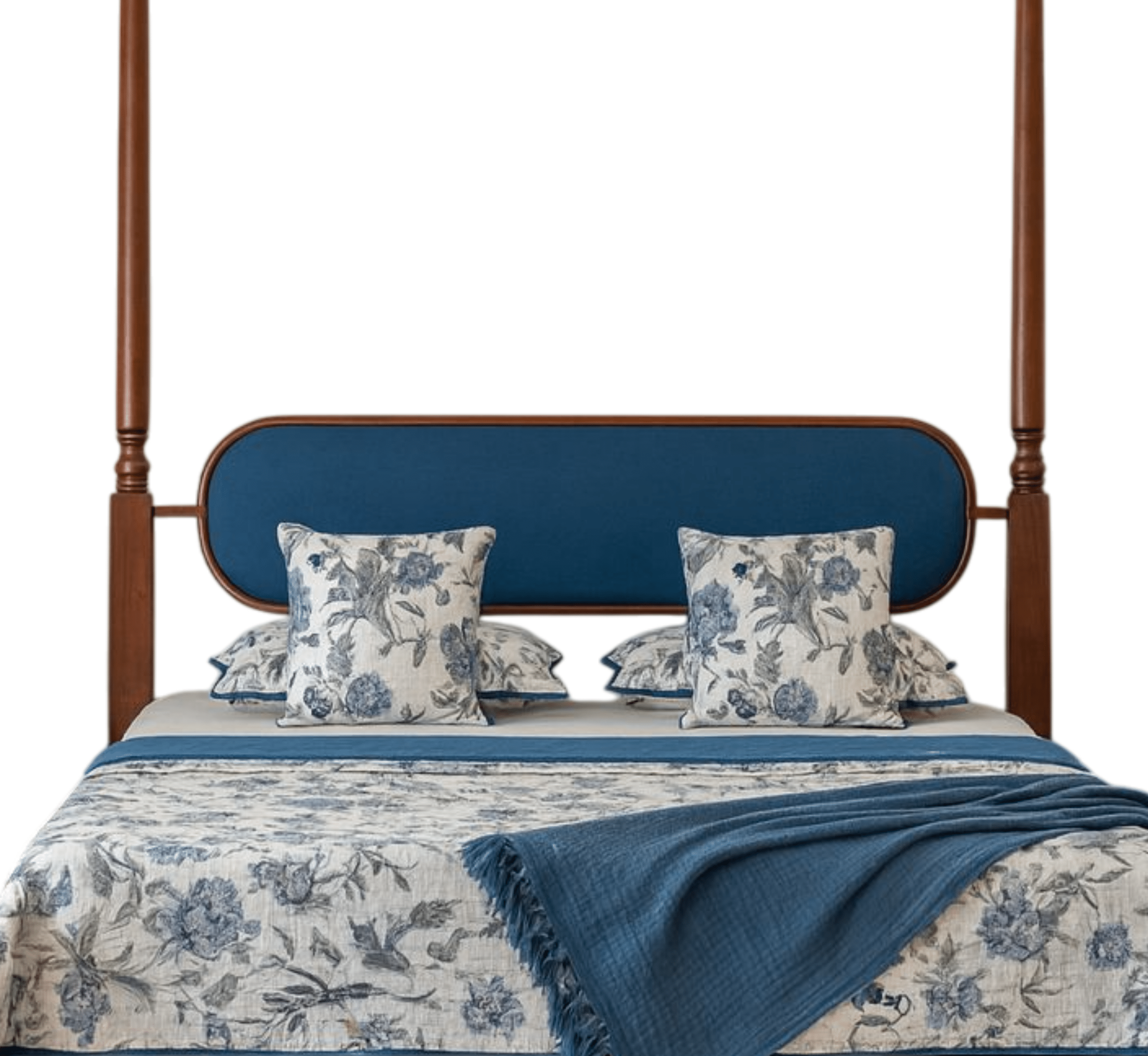 Gharaana Beds Aqua 100% Solid Wood Bed