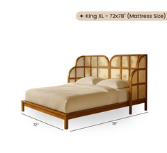 Gharaana Beds Elite 100% Solid Wood Bed