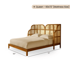 Gharaana Beds Elite 100% Solid Wood Bed