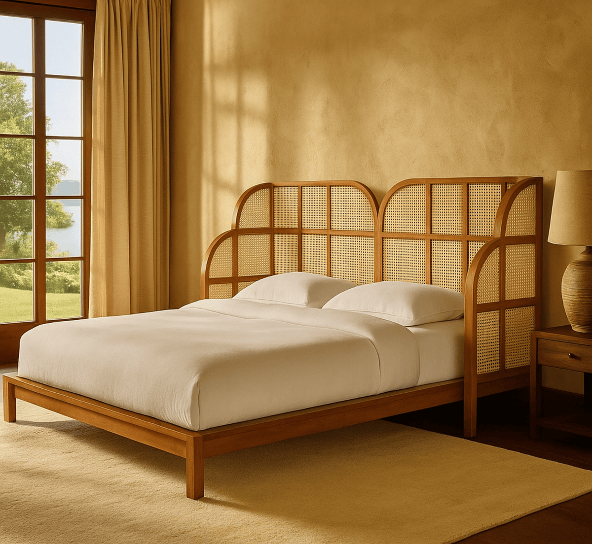 Gharaana Beds Elite 100% Solid Wood Bed