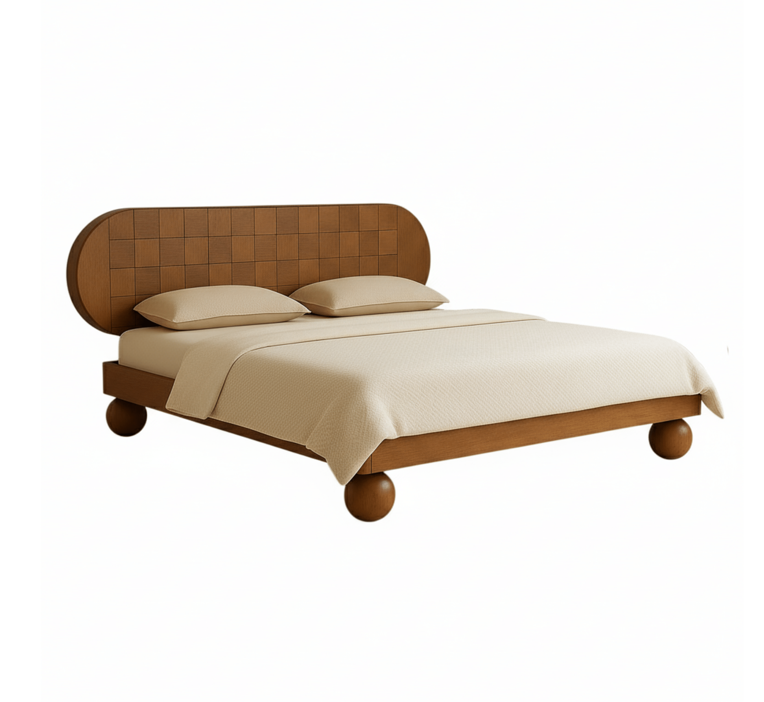 Gharaana Beds Isha 100% Solid Wood Bed