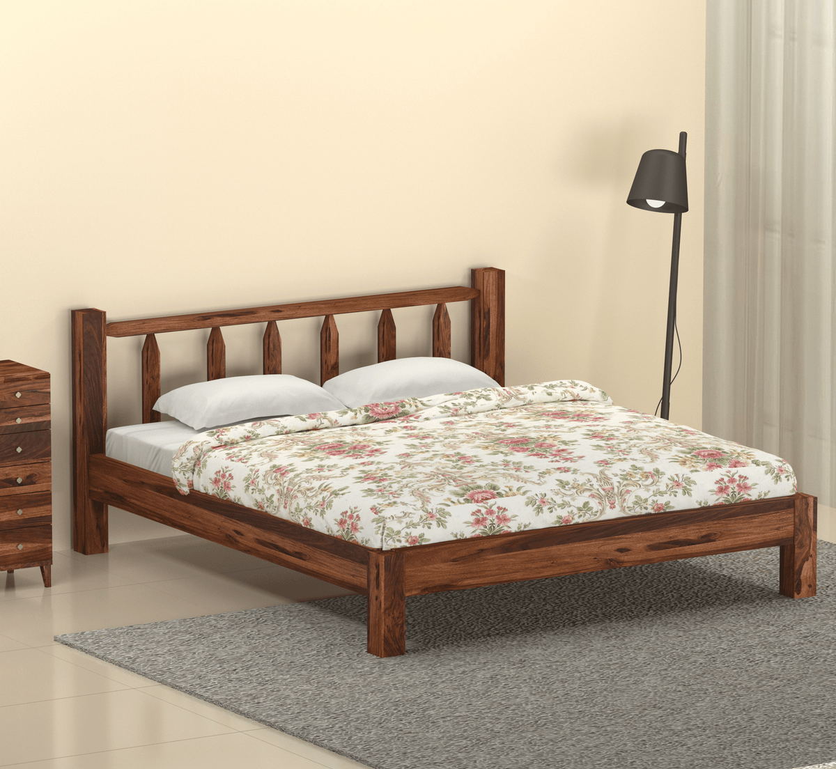 Gharaana Beds Kaira 100% Solid Wood Bed