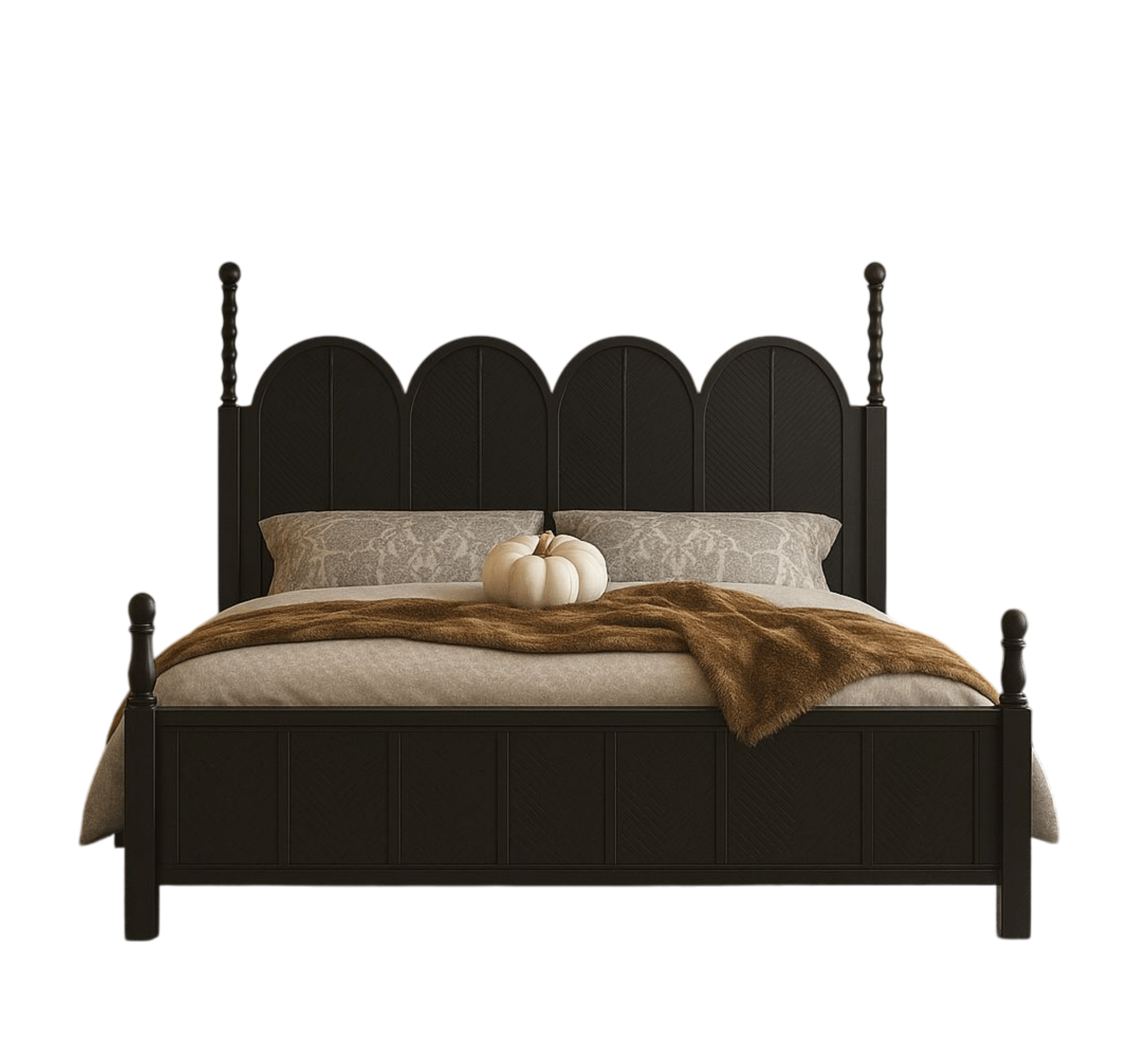 Gharaana Beds Kavya 100% Solid Wood Bed
