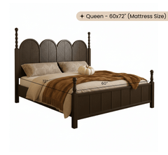 Gharaana Beds Kavya 100% Solid Wood Bed