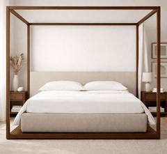 Gharaana Beds Kaza 100% Solid Wood Poster Bed