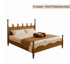 Gharaana Beds Lavanya 100% Solid Wood Bed