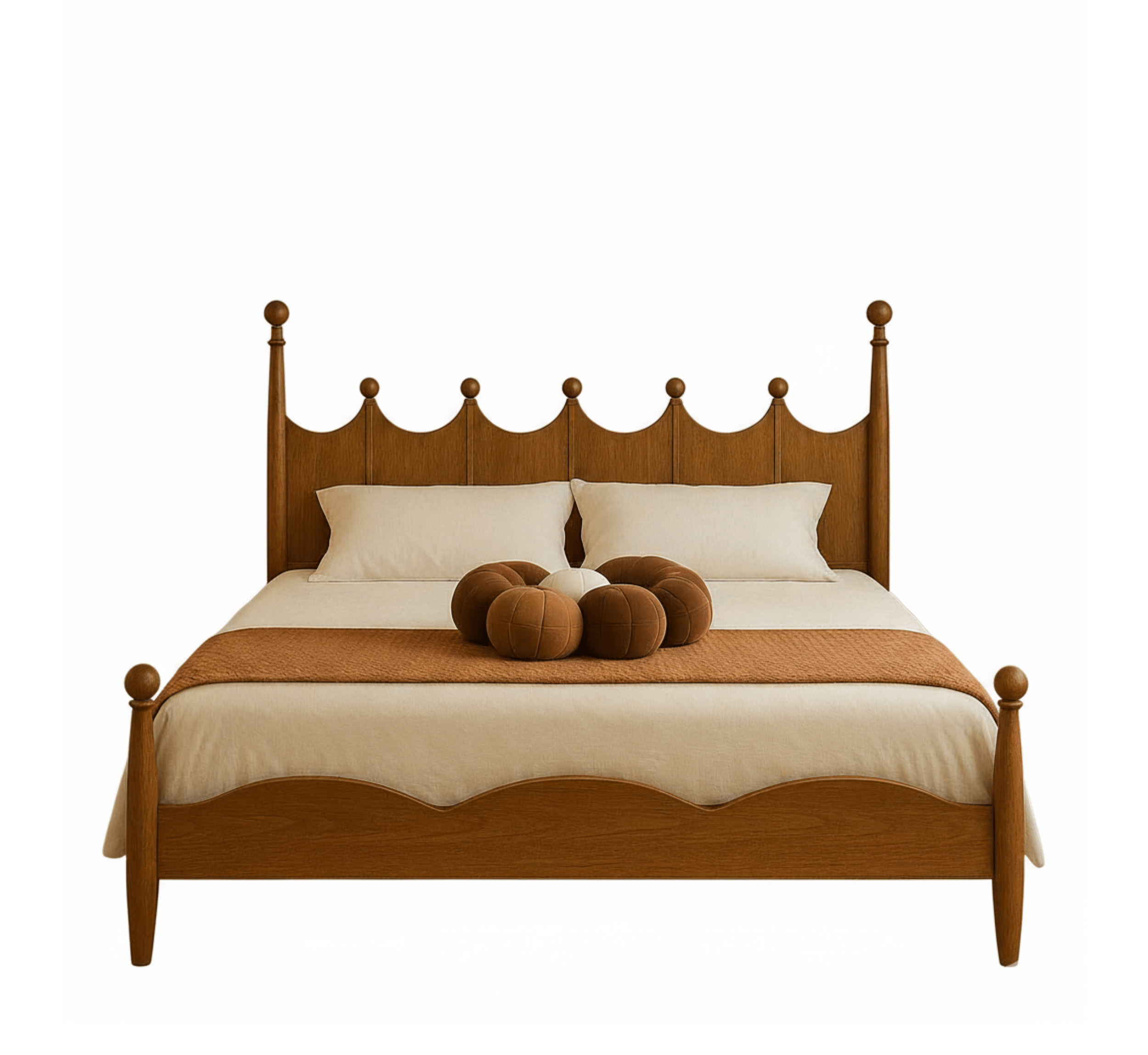Gharaana Beds Lavanya 100% Solid Wood Bed