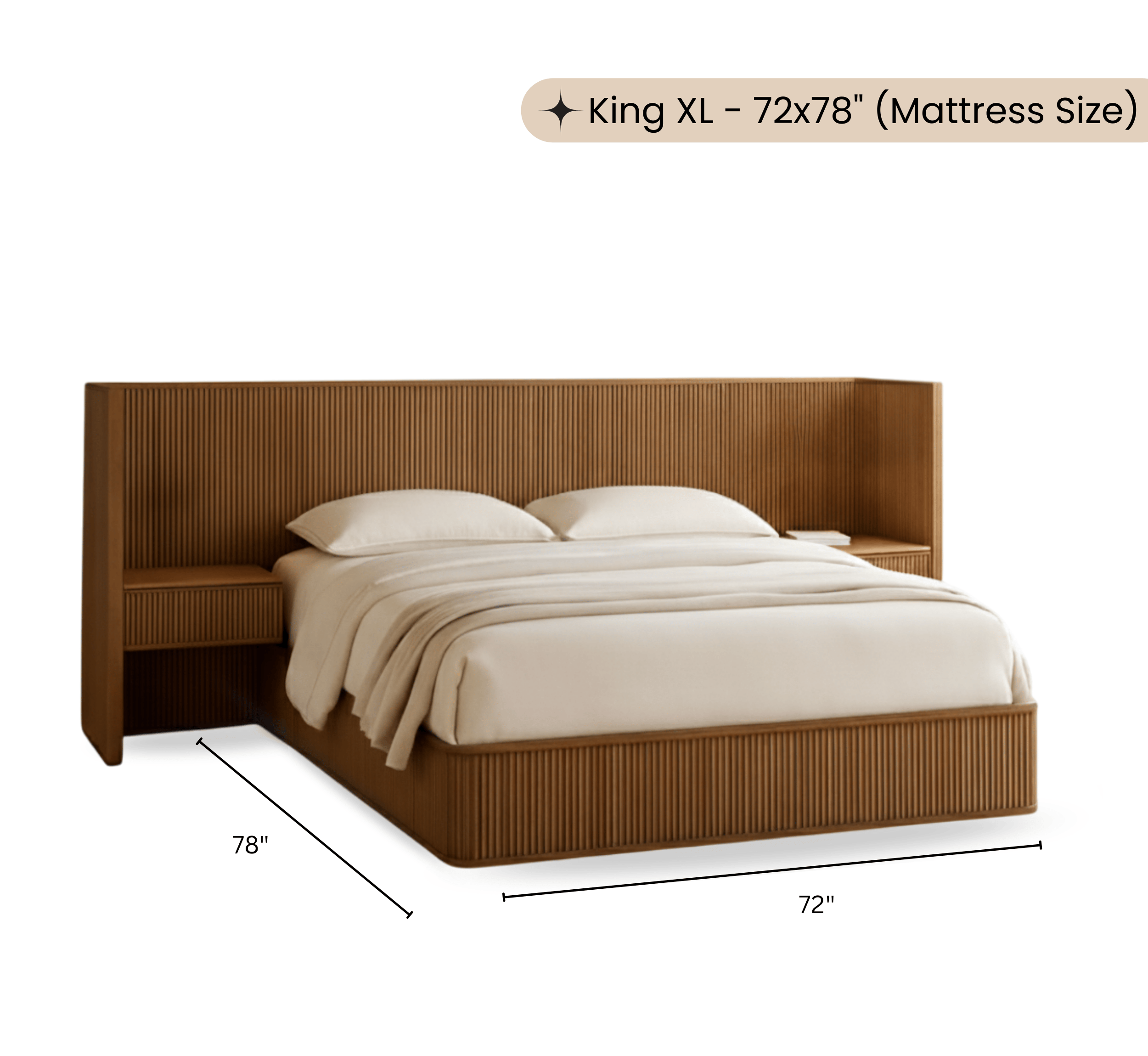 Gharaana Beds Maya 100% Solid Wood Bed