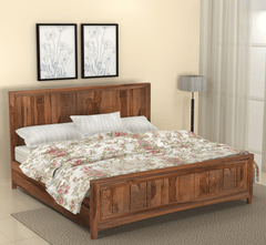 Gharaana Beds Mile 100% Solid Wood Bed