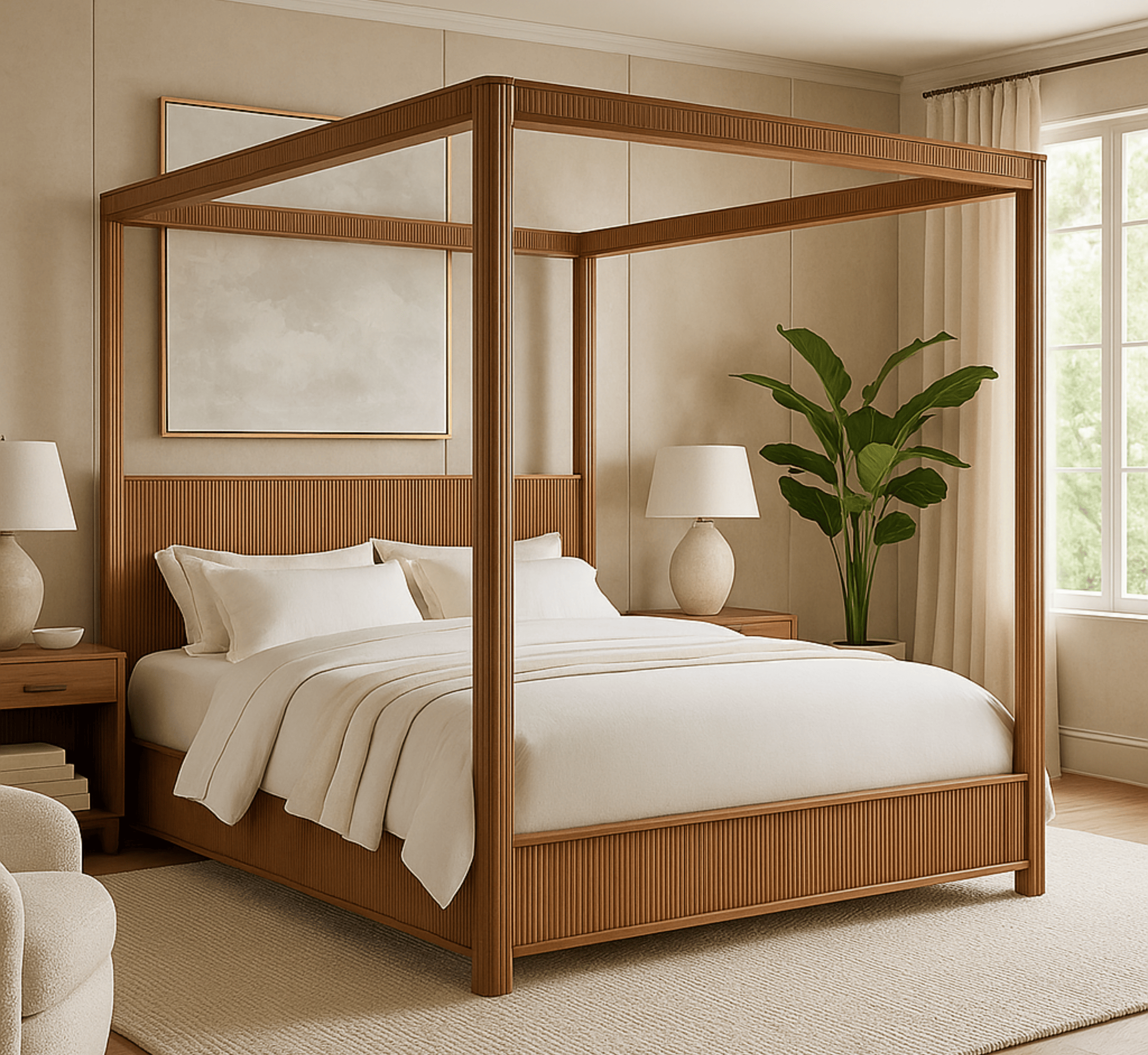 Gharaana Beds Sarah 100% Solid Wood Bed