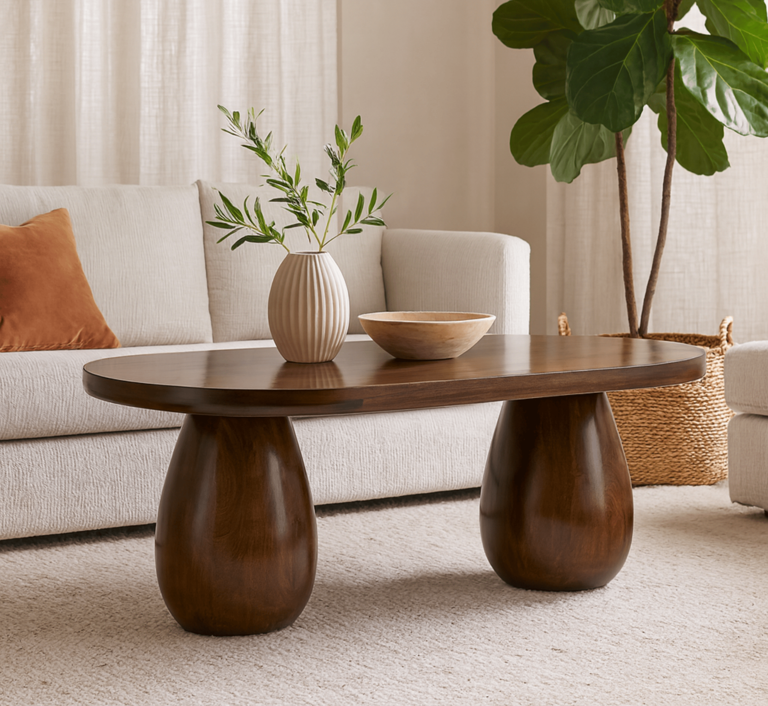 Gharaana Centre Tables Akira Wooden Centre Table