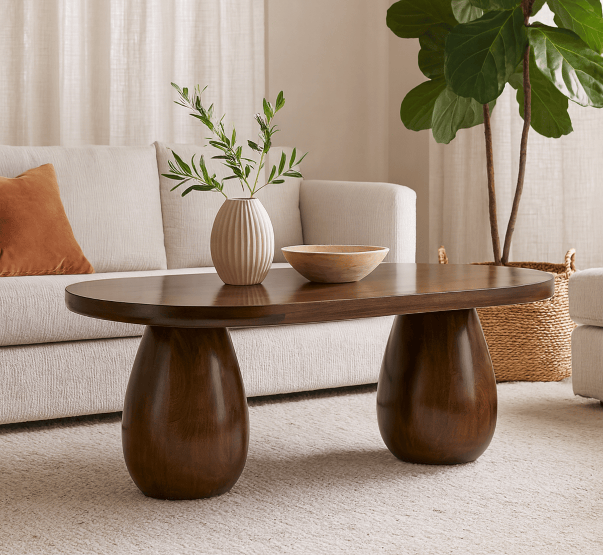 Gharaana Centre Tables Akira Wooden Centre Table