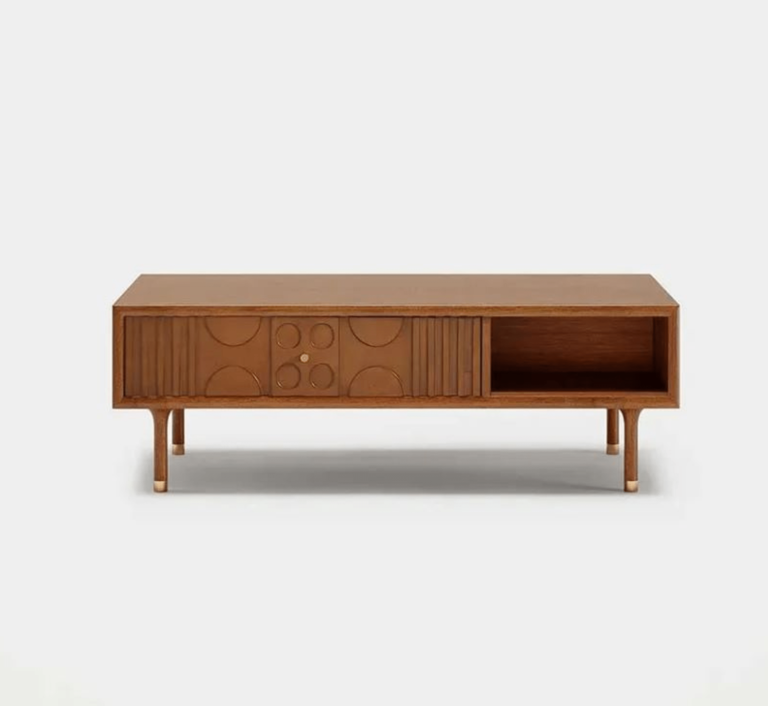 Gharaana Centre Tables Aks Wooden Storage Centre Table