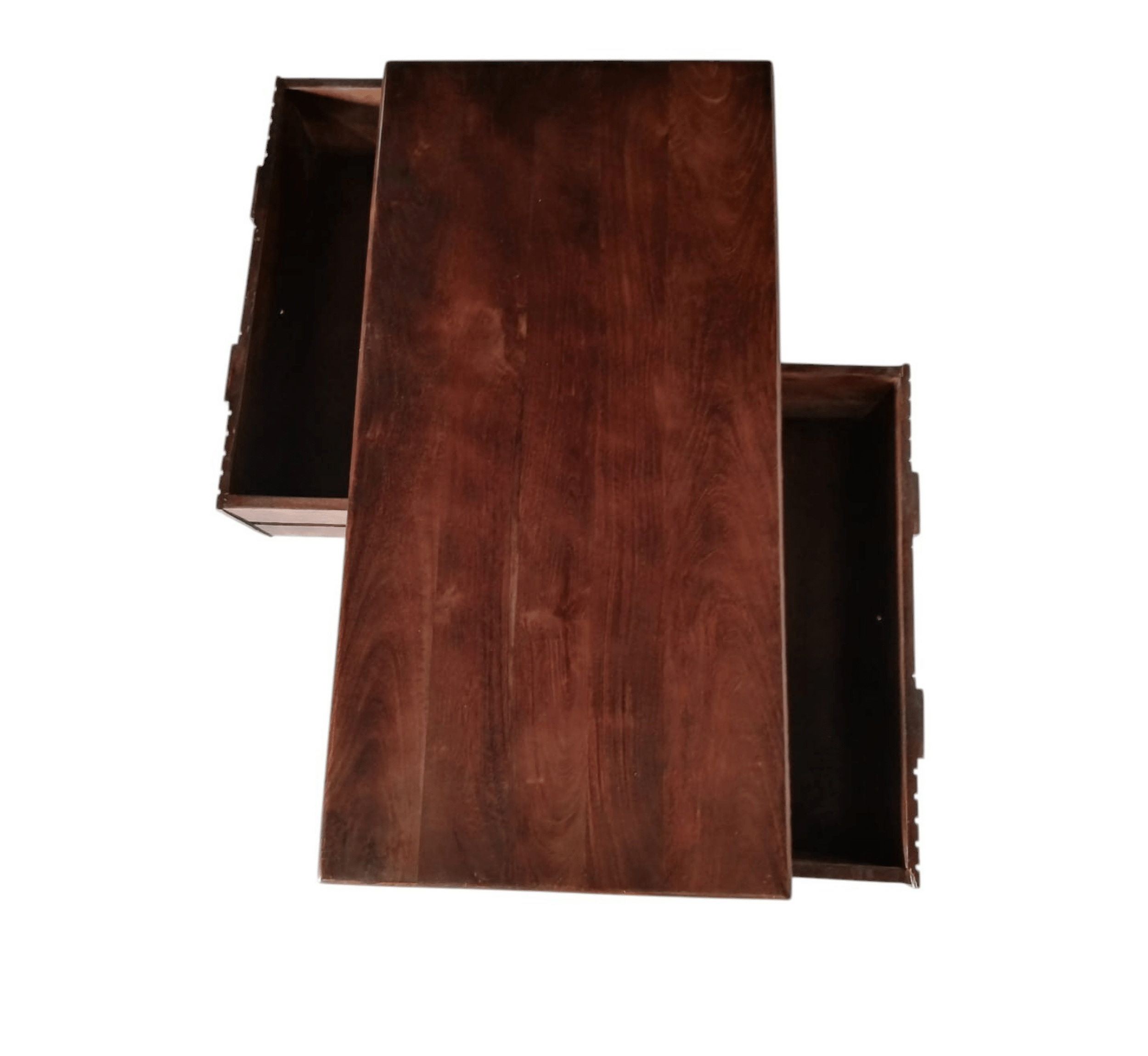 Gharaana Centre Tables Aks Wooden Storage Centre Table