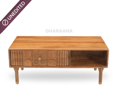 Gharaana Centre Tables Aks Wooden Storage Centre Table
