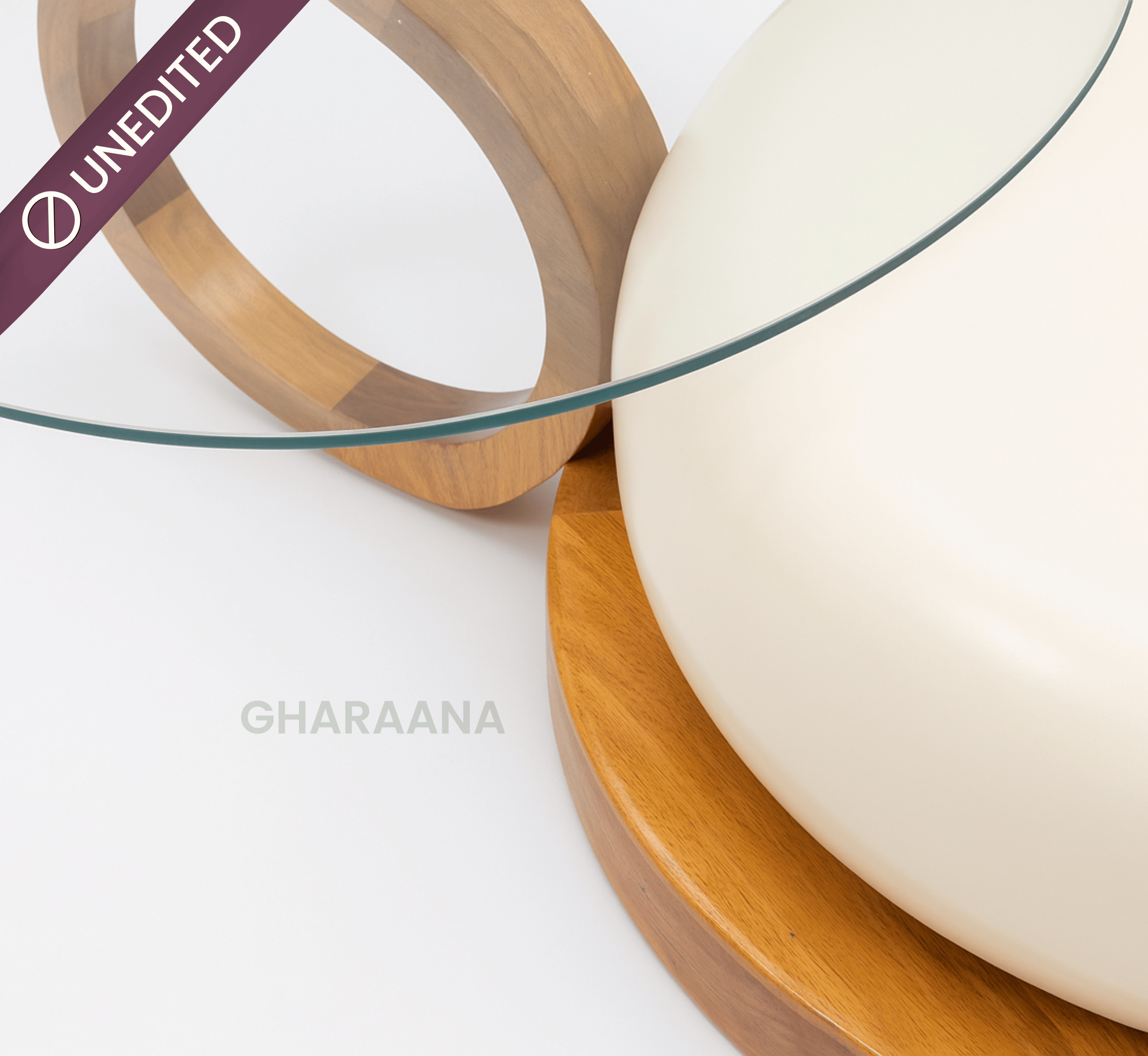 Gharaana Centre Tables Amiya Modern Wooden Nesting Centre Tables