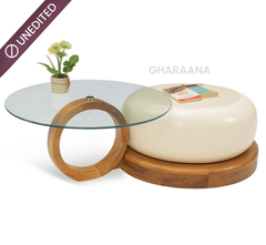 Gharaana Centre Tables Amiya Modern Wooden Nesting Centre Tables