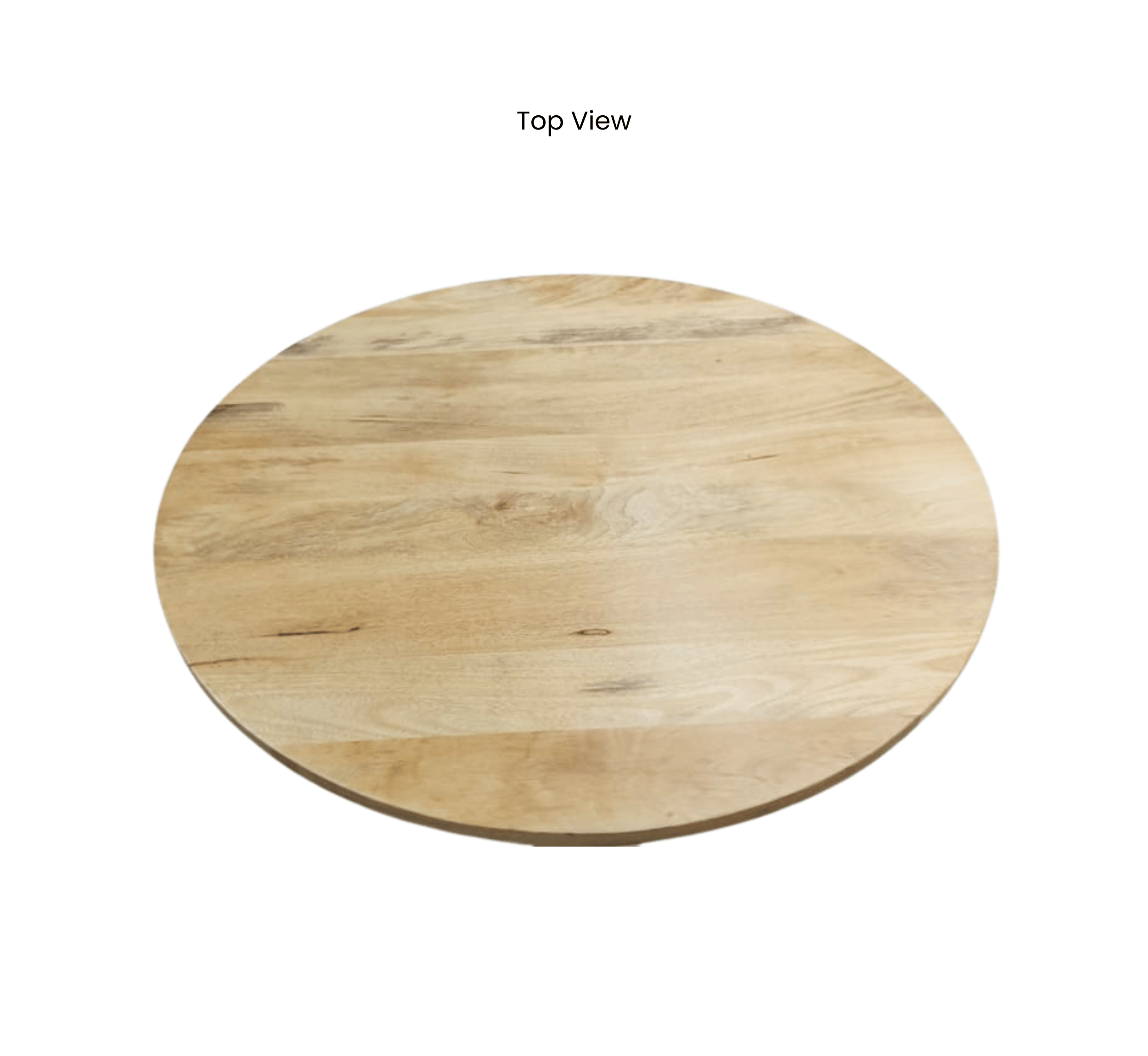 Gharaana Centre Tables Aurum Round Stone Finish Coffee Table