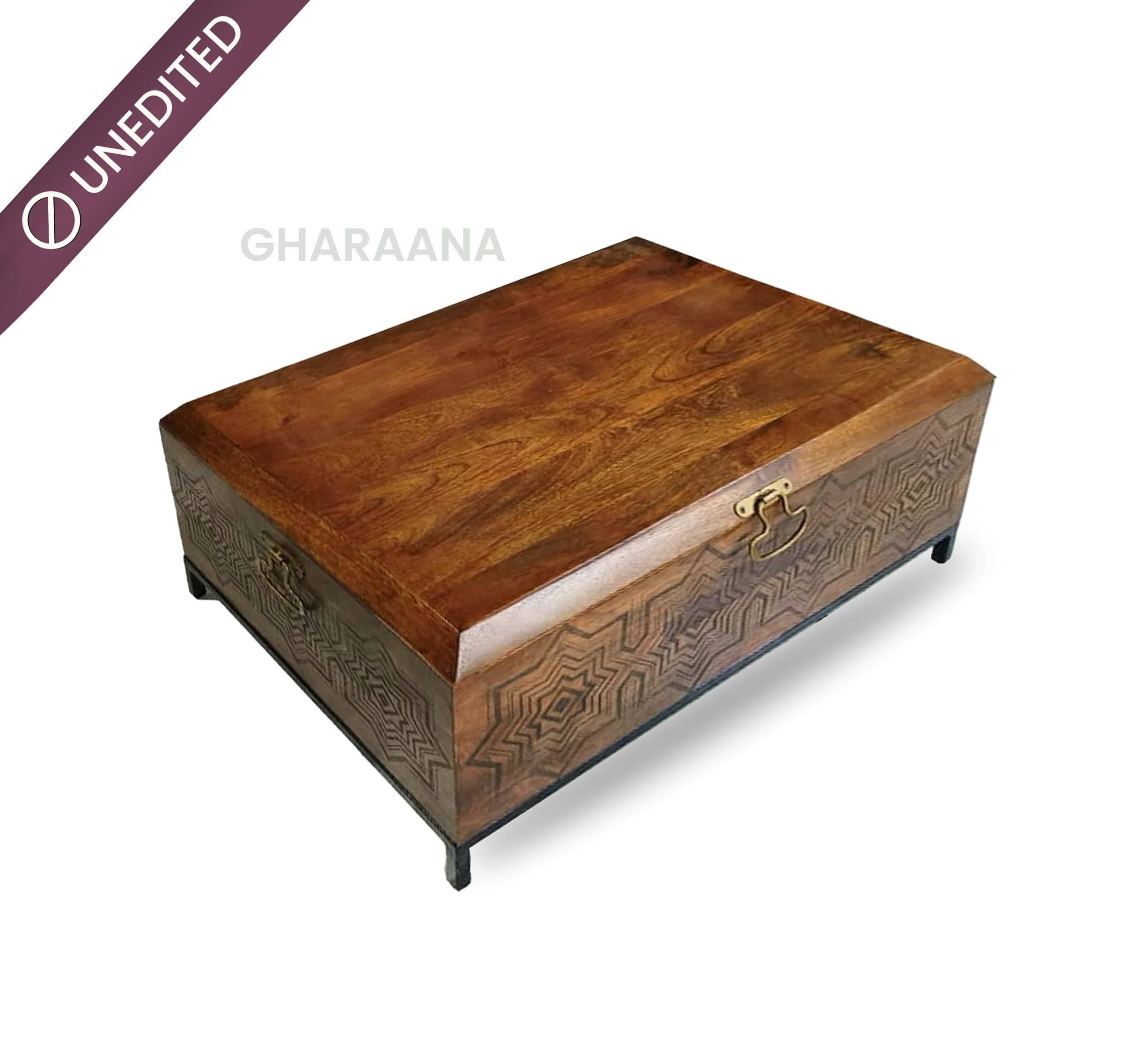 Gharaana Centre Tables Bahar Trunk Storage Centre table (Sandook)