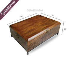 Gharaana Centre Tables Bahar Trunk Storage Centre table (Sandook)