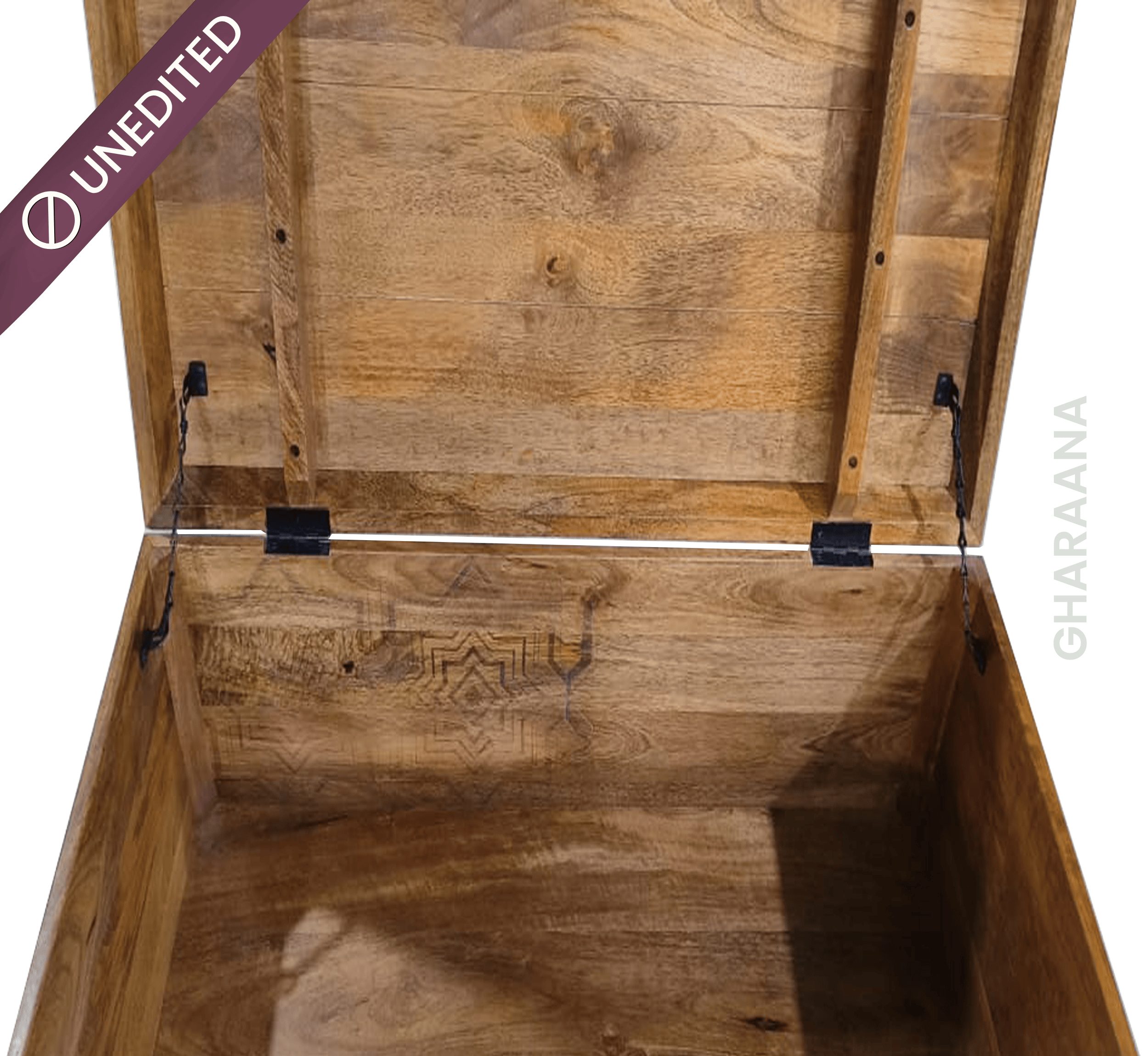 Gharaana Centre Tables Bahar Wooden Storage Centre Table