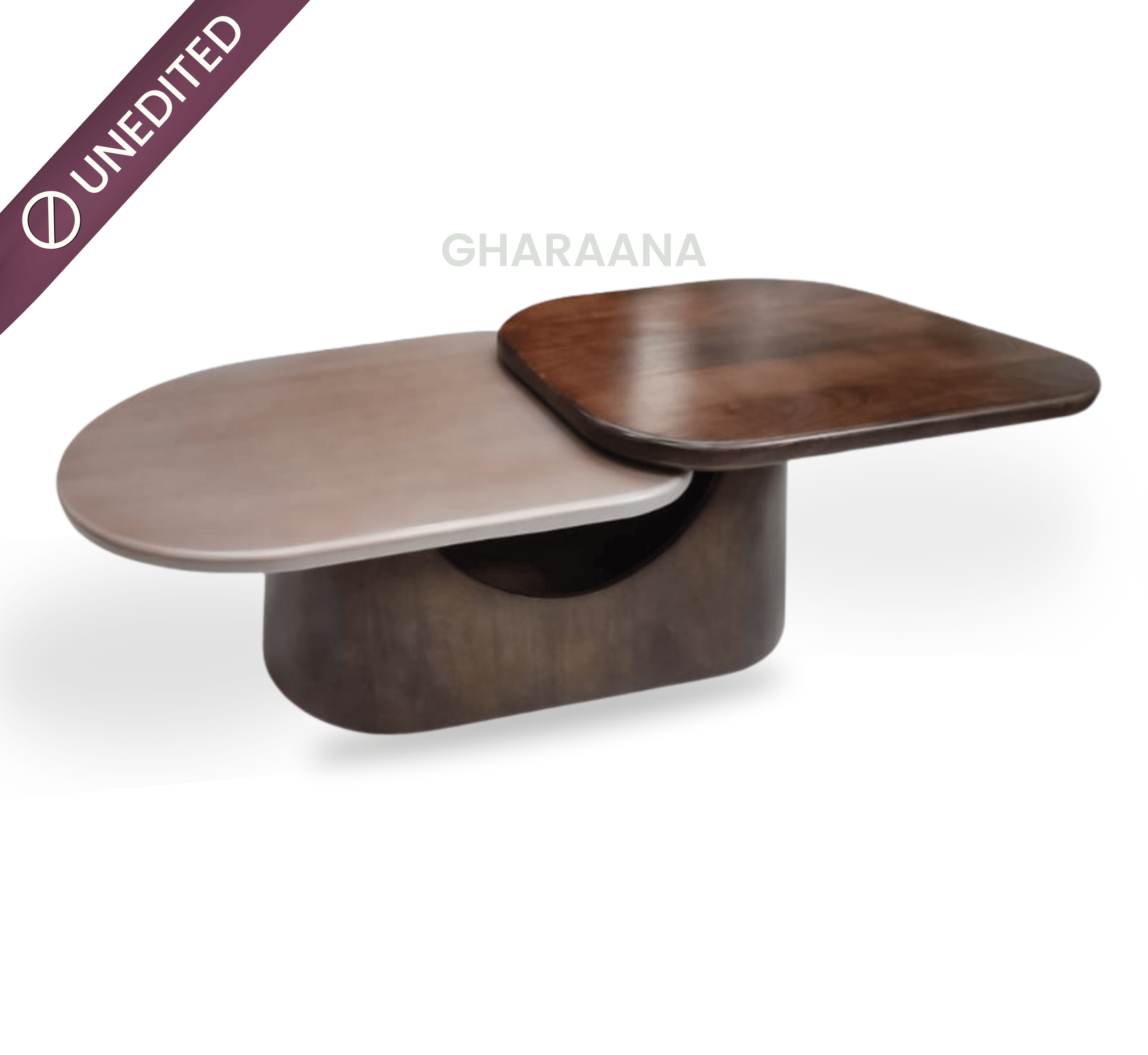Gharaana Centre Tables Bruno Wooden 3-Tier Centre Table