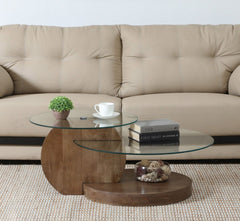 Gharaana Centre Tables Bunch Wooden Nesting Centre Tables