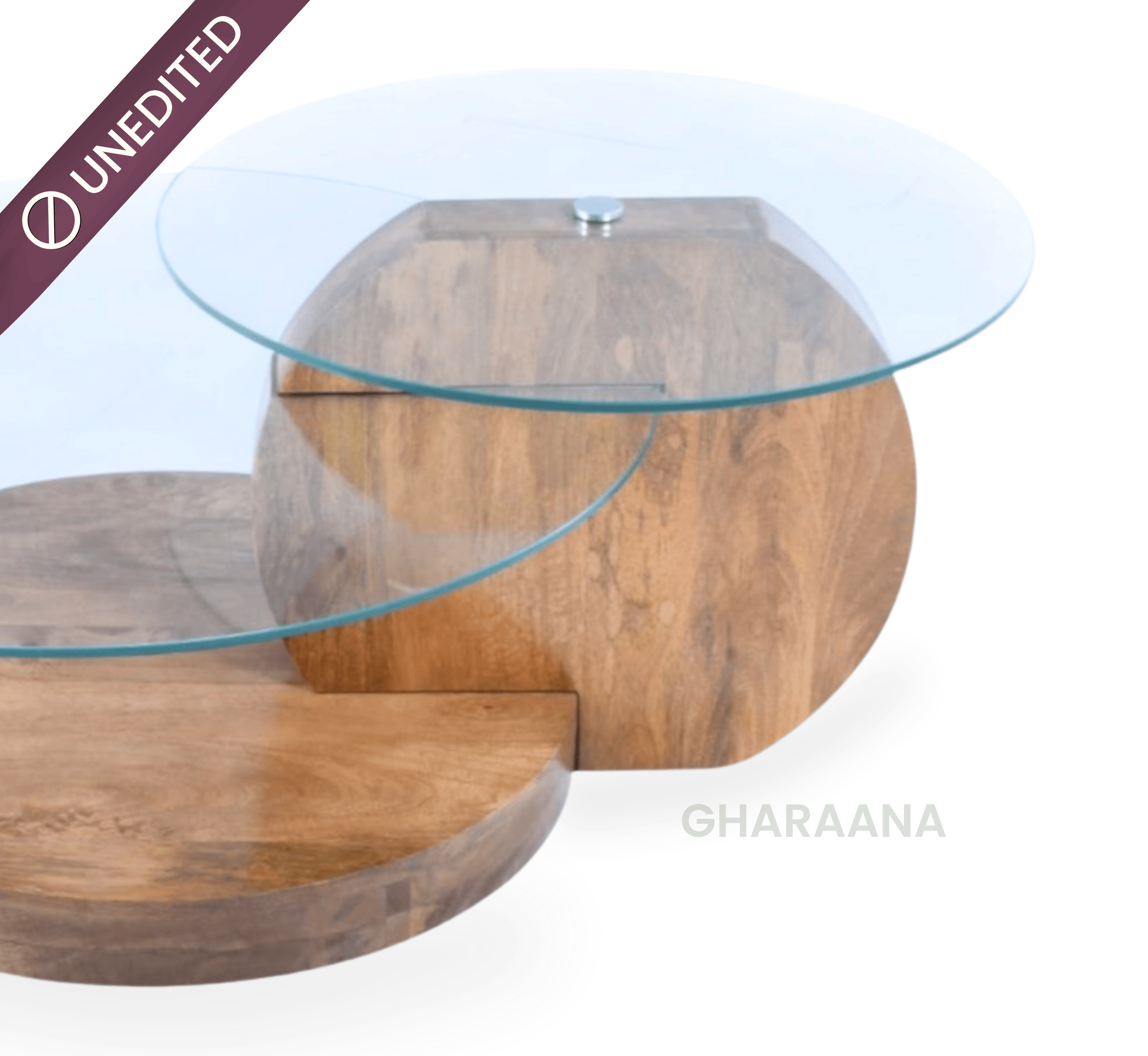 Gharaana Centre Tables Bunch Wooden Nesting Centre Tables